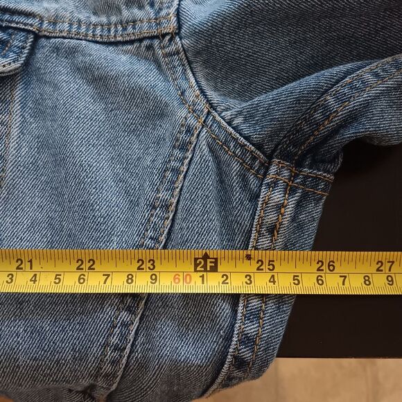 ASOS Australia Patches  Oversized Grunge Denim Jacket Size M Unisex - Picture 10 of 11